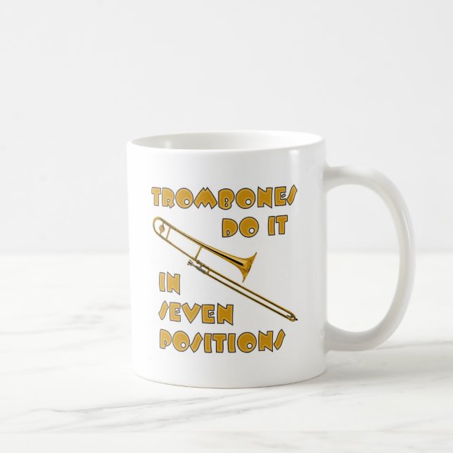 Caneca De Café Os Trombones fazem-no em 7 posições (Direita)