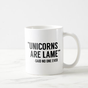 Caneca De Café Os Unicórnios São Lame