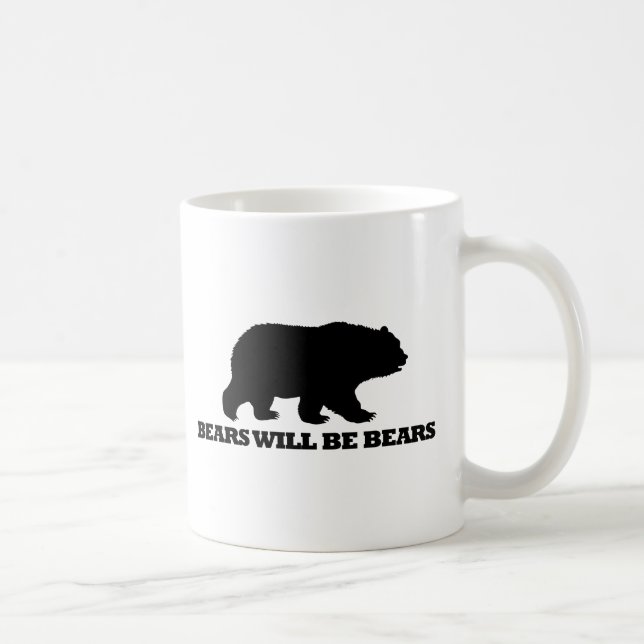 Caneca De Café Os ursos serão ursos (Direita)