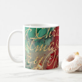 Caneca De Café Os Vermelhos de Natal Douraram 11 oz.