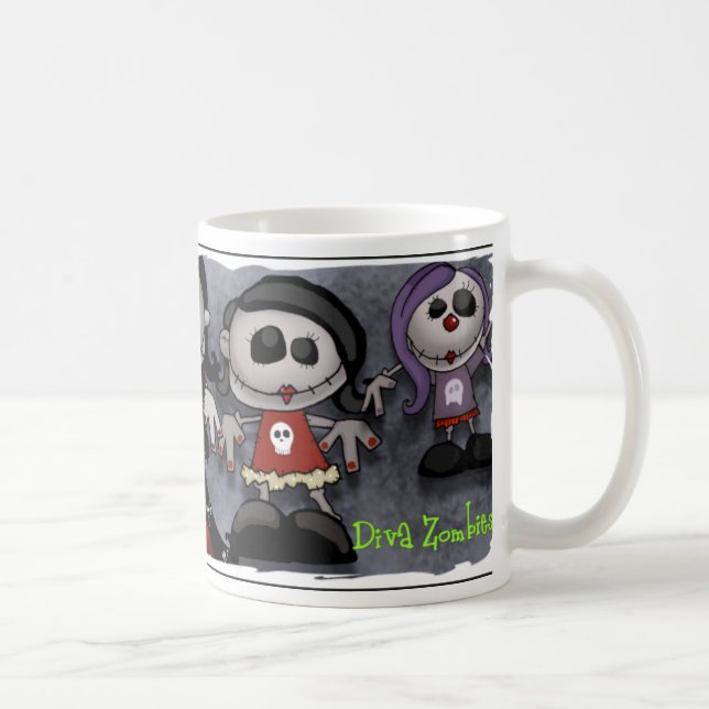 Caneca De Café Os zombis da diva (Direita)