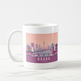 Caneca De Café Osaka Japan Pastel Viagem Design