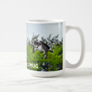 Caneca De Café Osprey & Fish Wildlife Foto Pescador