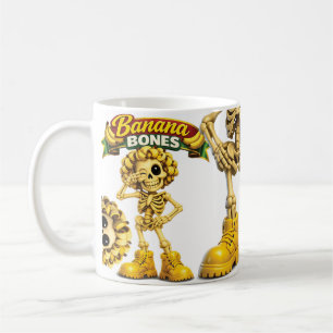 Caneca De Café Ossos de Banana