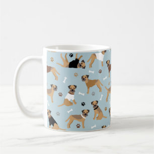 Caneca De Café Ossos e patas de fronteira