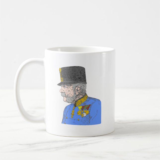 Caneca De Café Österreich Kaiser Habsburg Franz Joseph  (Esquerda)