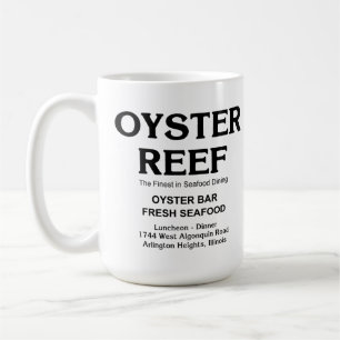 Caneca De Café Ostra Reef, Jantar De Marisco, Arlington Heights, 