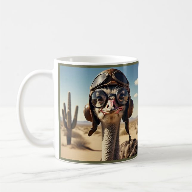 CANECA DE CAFÉ "OSTRICH AVIATOR" (Esquerda)