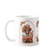 Óstrich Laranja-Justo Lendo uma Ilustração de Livr