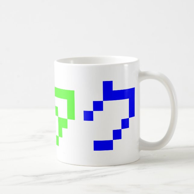 Caneca De Café OTAKU 8 Bits Pixel Japonês Katakana (Direita)