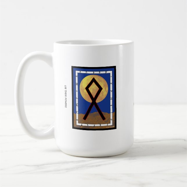 Caneca De Café Othala Rune Mug - Casa e Ancestralidade! (Esquerda)