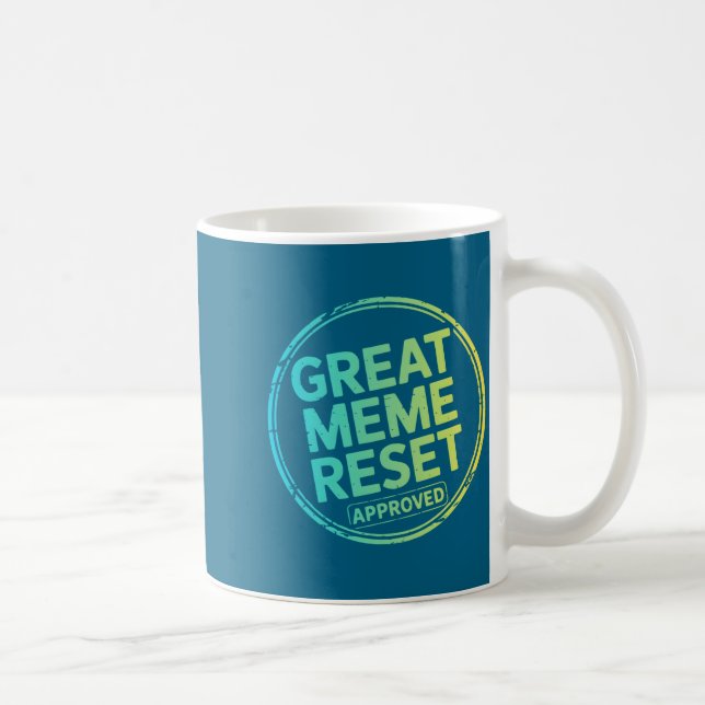 Caneca De Café Ótima Camisa Manga Longa Reset de Meme (Direita)