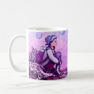 Caneca De Café Ótima ilustração de menina