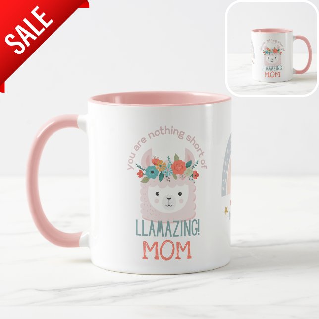 Caneca De Café Ótima MÃE AVÓ MÃE Engraçada Llama (Criador carregado)