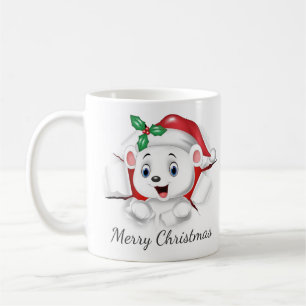 Caneca De Café Ótima surpresa do Urso Polar de Natal