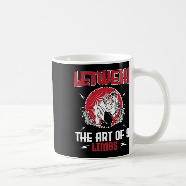 Caneca De Café Ótimo Conjunto de Boxe Lethwei Chute Mma Kickboxin (Direita)