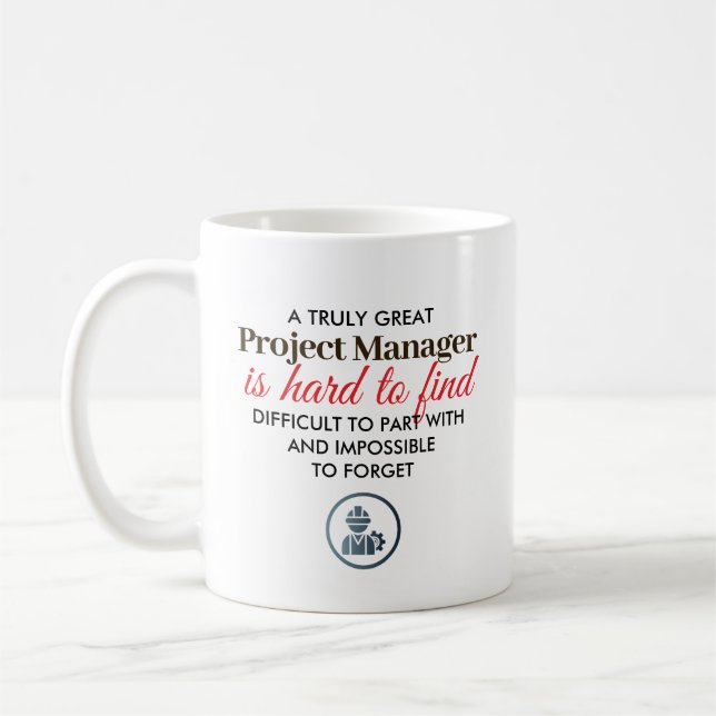 Caneca De Café Ótimo Presente Personalizado de Nome para Gerente  (Esquerda)