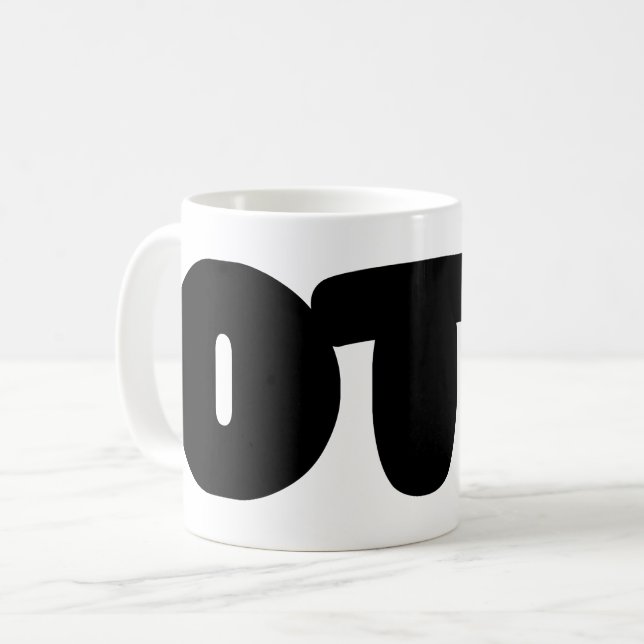 Caneca De Café OTL Emoticon ~ Slang Coreano (Frente Esquerda)