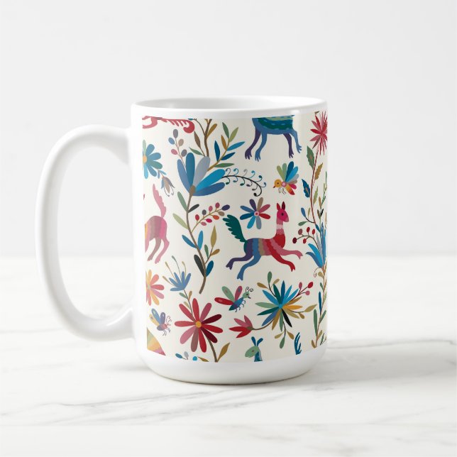 Caneca De Café Otomi Inspirou Design (Esquerda)