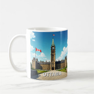 Caneca De Café Ottawa Canada Viagem