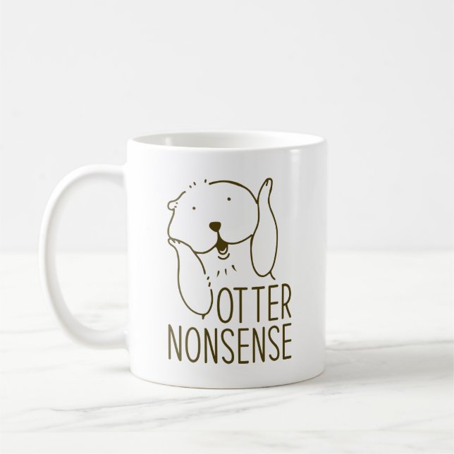Caneca De Café Otter Nonsense (Esquerda)