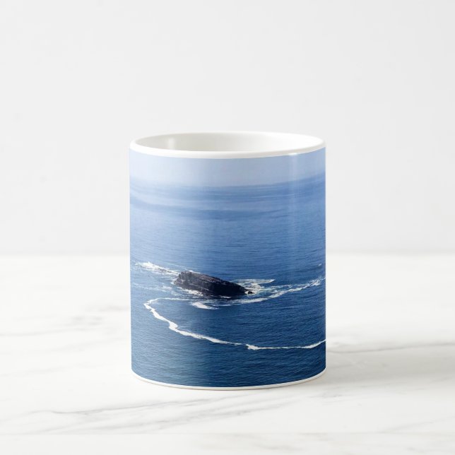 Caneca De Café Otter Rock, Cape Foulweather, Newport, Oregon (Centro)
