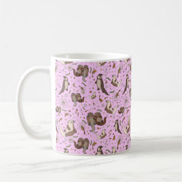 Caneca De Café Otters in Love Mug