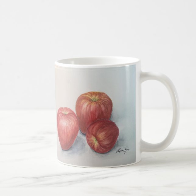 Caneca de café ou chá com design de maçã (Direita)