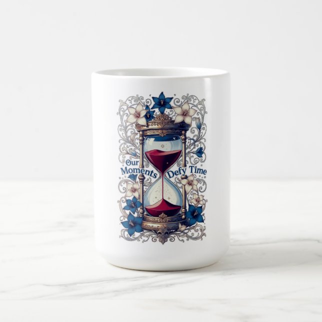 Caneca De Café Our Moments Defy Time Hourglass Gifts T-Shirt (Centro)