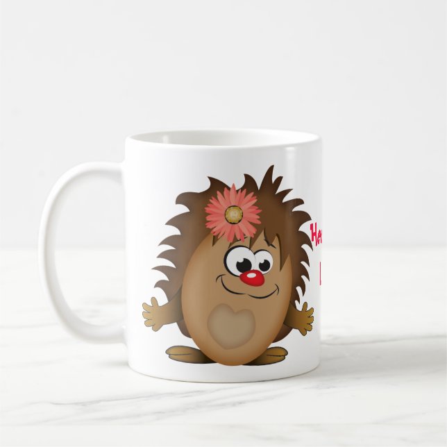 Caneca De Café Ouriço bonito dos desenhos animados (Esquerda)