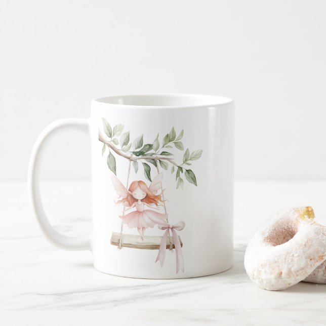 Caneca De Café ouriço fada ruiva (Com Donut)