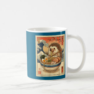 Caneca De Café ouriço fofo comendo ramen cute ani