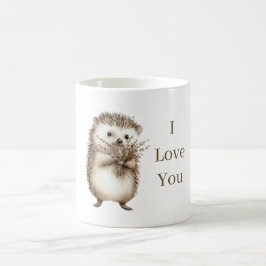 Caneca De Café ouriço Fofo eu amo você