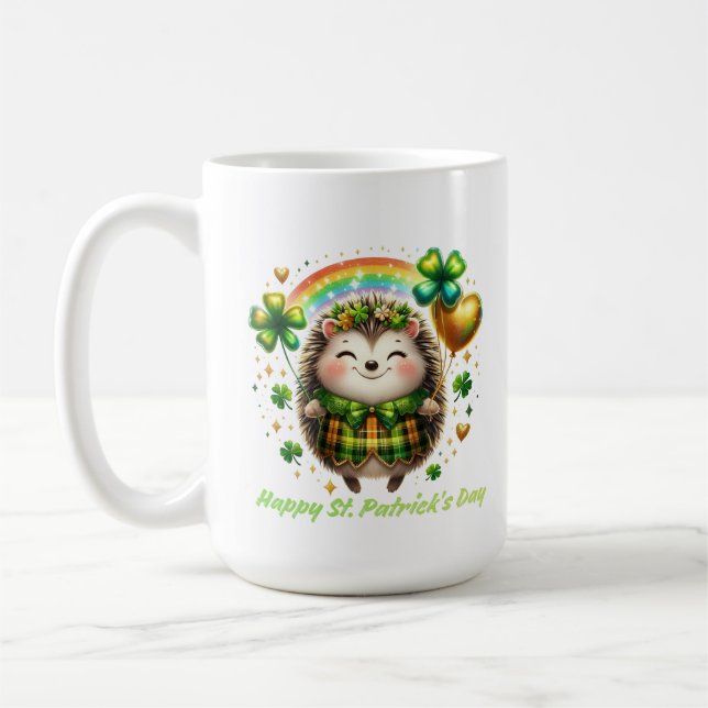 Caneca De Café ouriço Sortudo Delícia do Arco-íris (Esquerda)