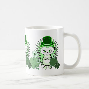 Caneca De Café Ouriço Sortudo Irlandês