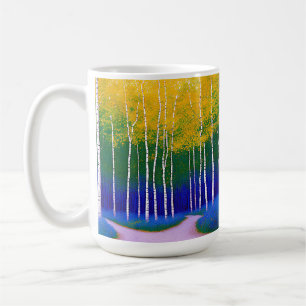 Caneca De Café Ouro Canopy - Uma Paisagem Woodland
