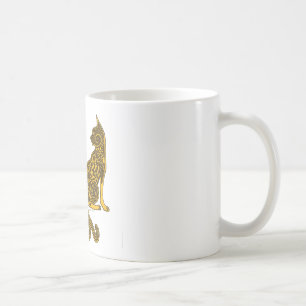 Caneca De Café ouro de bronze dos gatos 6 celtas