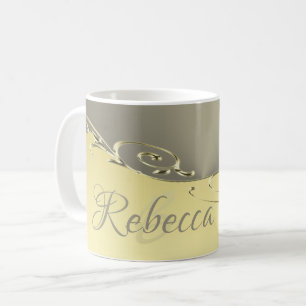 Caneca De Café Ouro de luxo decorativo em ouro e prata