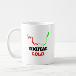 Caneca De Café Ouro digital