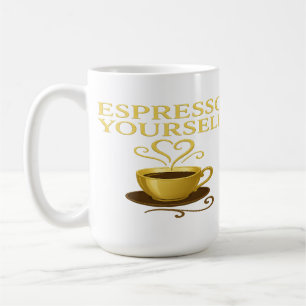 Caneca De Café Ouro Espresso - Edição de Café