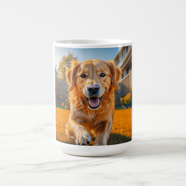 Caneca De Café Ouro Feliz Retriever (Centro)