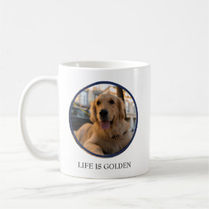 Caneca De Café Ouro Feliz Retriever