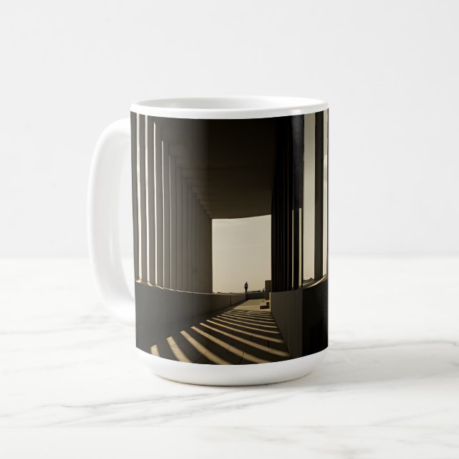 Caneca De Café Ouro Hour Colonnade (Frente Esquerda)