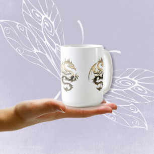 Caneca De Café Ouro King Dragon