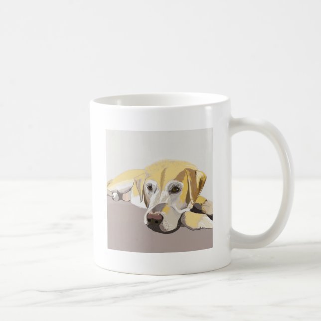 Caneca De Café Ouro Labrador (Direita)