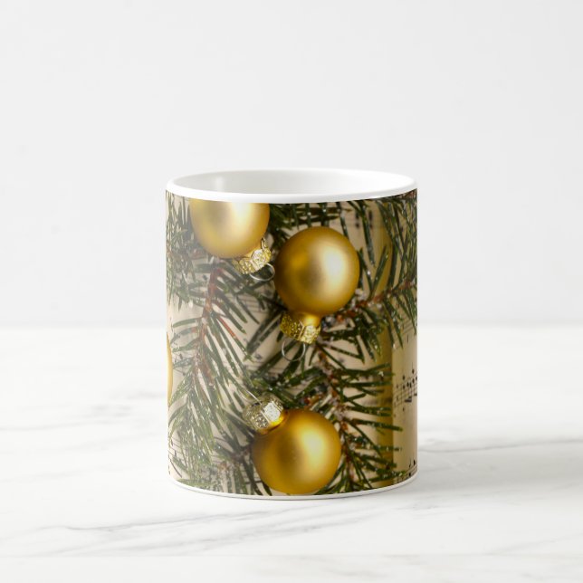 Caneca De Café Ouro Melody Decor de Natal (Centro)