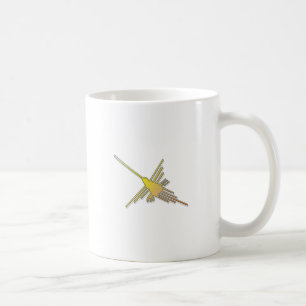 Caneca De Café Ouro Nazca Linhas Hummingbird