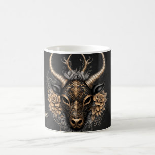 Caneca De Café Ouro negro elegante repleto
