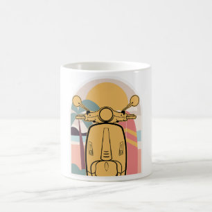 Caneca De Café Ouro no pôr do sol