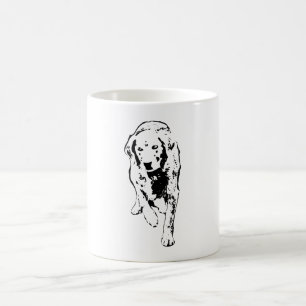 Caneca De Café Ouro Passa Pela Luz De Outono